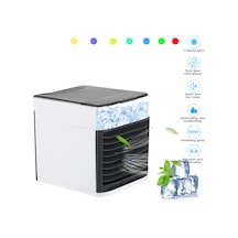 Maiyame Gece Kullanımı İçin Sessiz Mini Klima: 3 Hız, 90 Ayarlanabilir, Nemlendirici Ve Led Işık