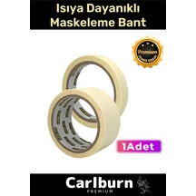 Isıya Dayanıklı Krep Kağıt Kolay Sökülebilen Kağıt 25mt Maskeleme Boya Badana Bandı - 1 Adet