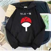 Hunors Sportswear & Company Özel Tasarım Baskılı Unisex Model Pamuklu Kapüşonlu Sweatshirt SIYAH