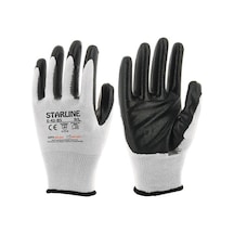 Starline 10 Çift E-43-bs İş Eldiveni 10 Beden Siyah 10 Beden