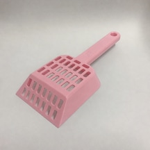 Bezos 3d Baskı Kedi Kumu Küreği - Geniş Hazneli Eleme Küreği-pembe Nxrlvng