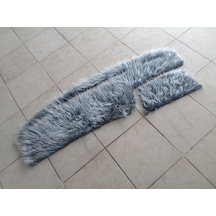 Tempra Tipo Uyumlu Torpido Örtüsü Peluş Kumaş Gece Beyaz - Mavi