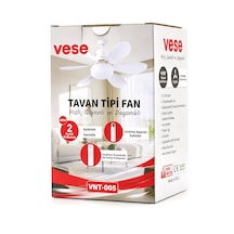 2in1 Tavan Vantilatör - Avize Lamba 40w Kumandalı 6knat Vnt-005 Diğer