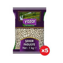 Yazar Şeker Fasulye 5 x 1 KG