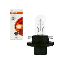 12V 1.2W Siyah Küçük Plastik Soketli Gösterge Ampulü 10 Adet Osra