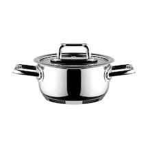 Aryıldız Colombus Metal Kulp Cam Kapak Derin Tencere - 14 Cm