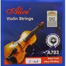 Alice A703-2 Keman La Teli Nikel Krom Sarım