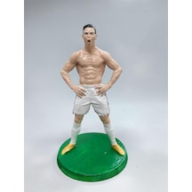 Cristiano Ronaldo Real Madrid Efsanevi Kas Sevinci 3d Tasarım Heykelcik 15 Cm Koleksiyonluk