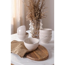 Reaktif Krem Rice Kase 11 Cm 6 Adet Q59 Çok renkli