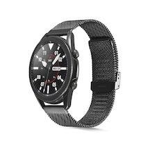 Galaxy Watch 46mm Uyumlu Krd-45 22mm Metal Zore Kordon-siyah