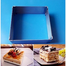 Narkalıp Kare Ayarlanabilir Kek Kalıbı Derinlik 10Cm