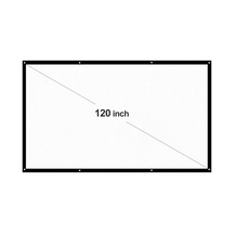 Geeroyoo 120 İnç 16:9 Taşınabilir Katlanabilir Projeksiyon Perdesi Hd Ev Ofis İç-dış Duvara Asma Jzr-gy