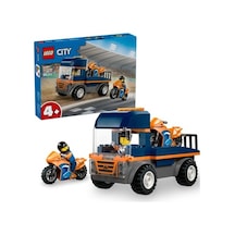 Lego 4 Yaş Ve Üzeri Çocuklar İçin Motosiklet Taşıyıcı Set - 2 Minifigür İçeren