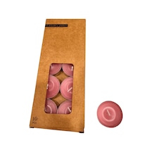 10 Gr Kokulu Tealight Mum Pembe 10 Adet