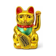 Pilli Sallanan Şans Kedisi - Maneki Neko Alk4525