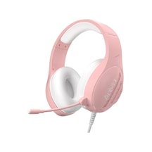 Anivia A10 Kablolu Kulaklık Baş Üstü Kulaklık 3.5mm Arayüz Bilgisayar Oyun Stereo Yol Oyun Kablolu Kulaklık 95 İşaret Mikrofonu - Pembe