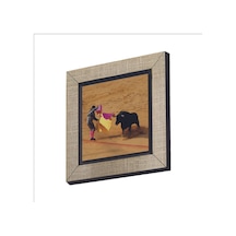 İspanya Boğa Güreşi Baskılı Mdf Magnet 7x7 240