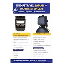 İşyeri Fabrika Paydos Mola Saati Zil Rölesi Ve Kampana Zil