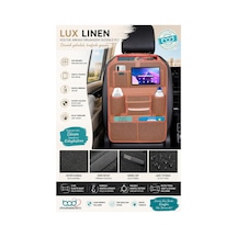 Bod Lux Linen Serisi Keten Koltuk Arkası Düzenleyici Araç İçi Organizer B
