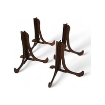 Tabak Ve Süs Levhaları Gerçek Ahşap 4'lü Teşhir Ayağı 10 Cm X 10 Cm Stand