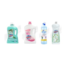 Bingo Yüzey Tem. Fresh 2.5 Lt + Yüzey Tem. Fresh 2.5 Lt + Oksijen 750 Ml + Sıvı Bulaşık Deterjanı 1500 Ml 4'lü Set Diğer