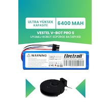 Vestel V-bot Pro S Uyumlu Batarya Ultra Yüksek Kapasite 6400mah