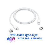Type-c To Type-c Hızlı Şarj Kablosu Type-c Den Type-c Ye Şarj Kablosu 60w Hızlı