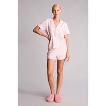 Defacto Regular Fıt Kısa Kollu 2li Softshell Kırmızı Pijama Takımı I3489ax26aurd197 Kırmızı-rd197