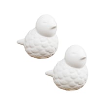 Suntek 2 Parça Seramik Klozet Cıvata Kapakları Şık Tuvalet Beyaz