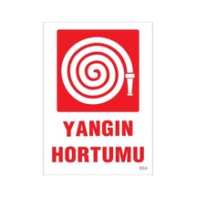 Yangın Hortumu Uyarı Levhası 25X35 Kod:864