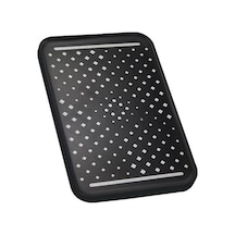 Siyah Yağmur Biçimli Duş Başlığı Yüksek Basınçlı Paslanmaz Çelik Yağış Duş Başlığı Büyük Şelale Banyo Kare Duş Başlığı Duş Severler İçin Siyah