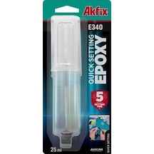 Akfix E340 Epoxy Hızlı Yapıştırıcı Şırıngalı 25Ml (553109324)
