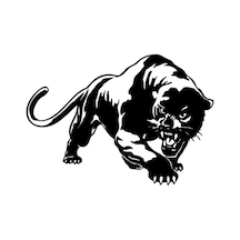 Panter Panther Kaplan Puma Oto Sticker Araba Cam Sticker Siyah 20 Cm
