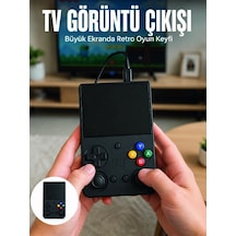Mey İthalat Retro Oyun Konsolu Çift Analog Joystick 64gb Hafızalı Taşınabilir El Konsolu