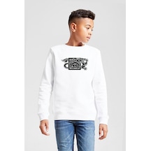 Tshirthane The Wheel Of Time Dragon Minimal Beyaz Çocuk 2ip Sweatshirt 001 Beyaz