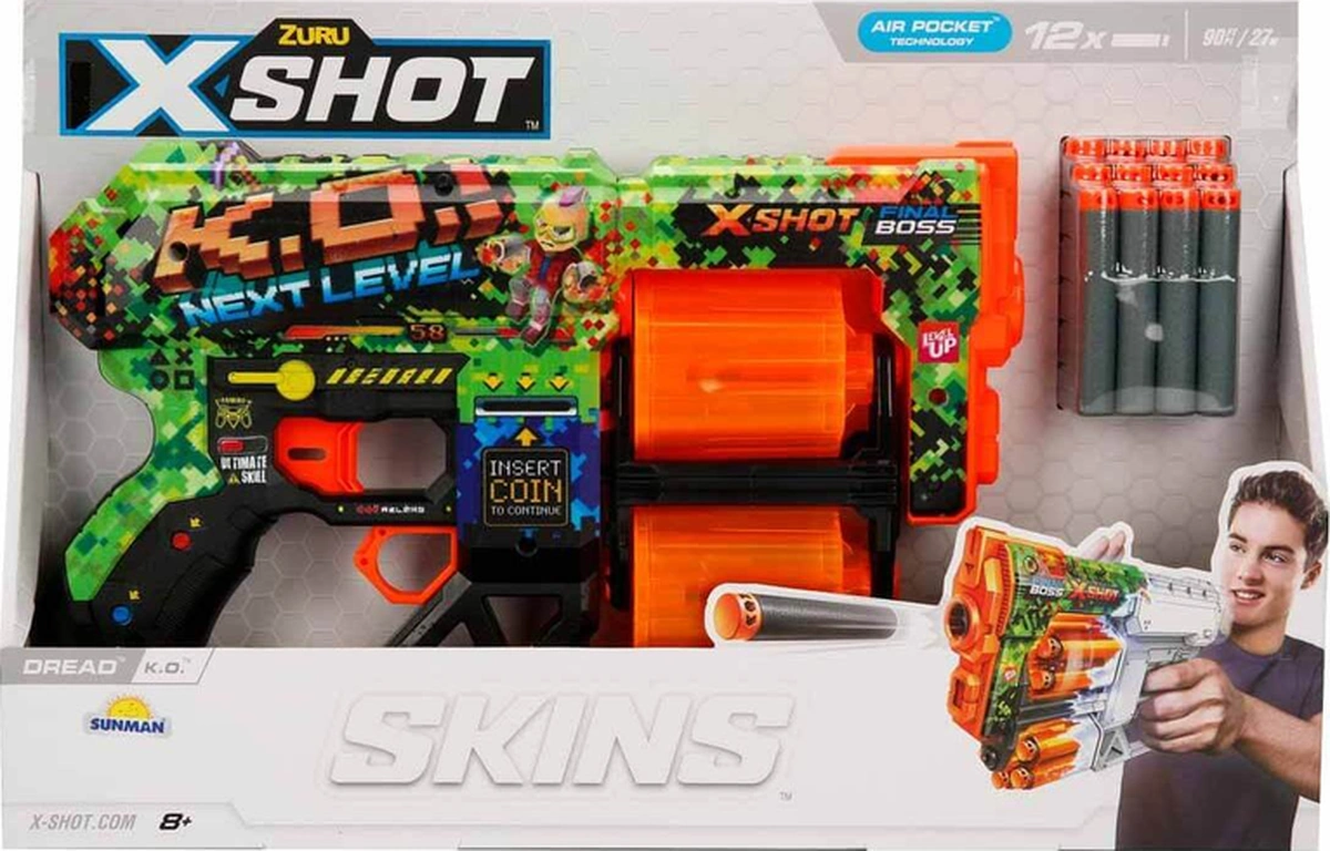 Skins Dread 12 Mermili Sünger Dart Atan Silah 31 Cm S01036517 K.o.