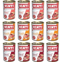 Rinti 3 Çeşit Karma Köpek Konservesi 400 G X 12 Adet