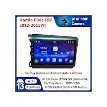 Honda-civic-fb7-2012-2015yıl Carplay 9inç 8/128gb Multimedya