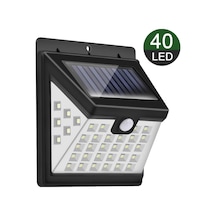 Güneş Enerjili Hareket Sensörlü 40 Led Duvar Lambası