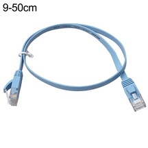 Ethernet LAN Düz UTP Yönlendirici Ağ Kablosu 0.5-15M CAT6 Gigabit Mavi 0.5 M