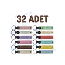 Kimya Bölümü Mezuniyetine Özel, 32'li Set, İsme Özel Hatıra Anahtarlık