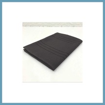 Bezos Çizgili Tek Masa Örtüsü Colber 160x260cm Gri Mbt06