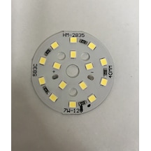 12 Volt 7 Watt SMD 5630 Ledli Hazır Led Modül 40 MM Beyaz (3 Adet)