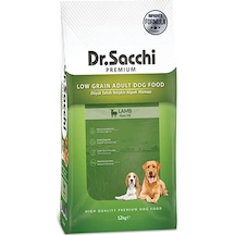 Dr. Sacchi Premium Kuzu Etli Düşük Tahıllı Yetişkin Köpek Maması 12 KG