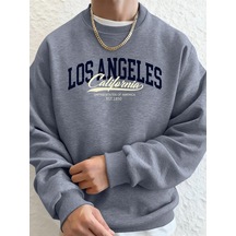 Tarzsokak Los Angeles Kaliforniya Baskılı Erkek Kazak Kış Polar Sıcak Kapüşonlular Kore Gevşek Bisiklet Gri Tarzsokak Los Angeles Kaliforniya Baskılı Erkek Kazak Kış Polar Sıcak Kapüşonlular Kore Gevşek Bisiklet Gri