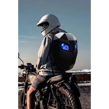 Led Gözlü Şövalye Motor Sırt Çantası Telefon Kontrollü Large