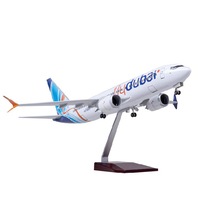 Fly Dubai Boeing 737 Max Yolcu Uçağı Model Uçak 1/80 Ölçek 47cm