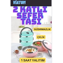 Yemek Sefer Tası 2 Katlı Sızdırmaz Yemek Termosu
