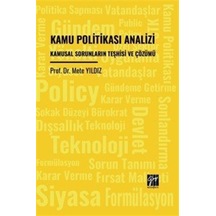 Kamu Politikası Analizi / Mete Yıldız