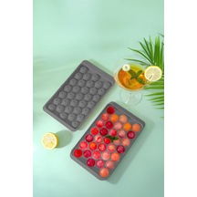 Ny Home Yuvarlak Model Buz Kalıbı Antrasit Antrasit